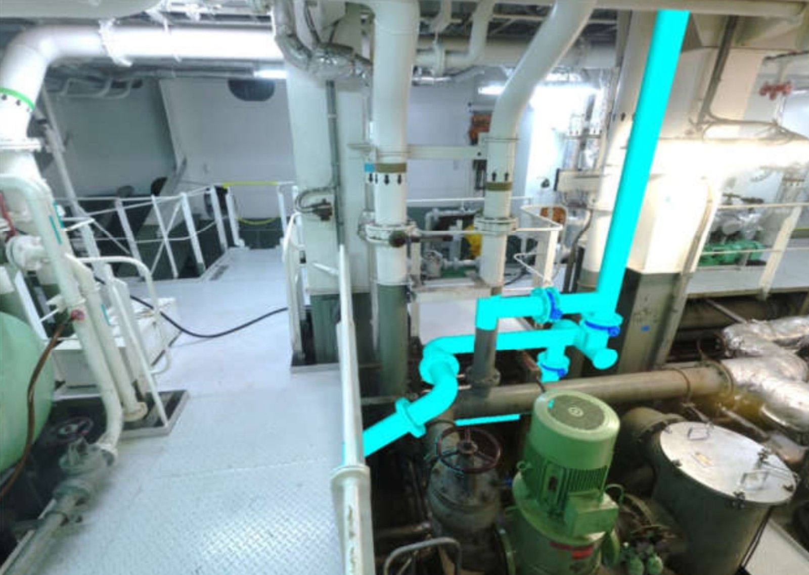 3D piping model in engineering software