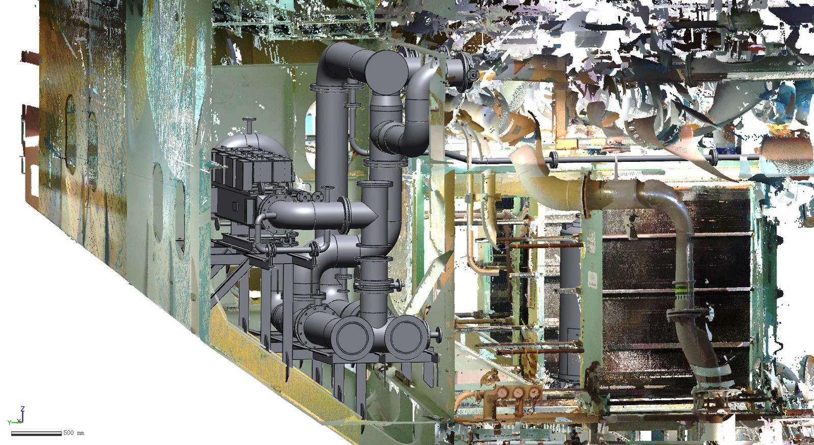 Piping arrangement 3D model for class review