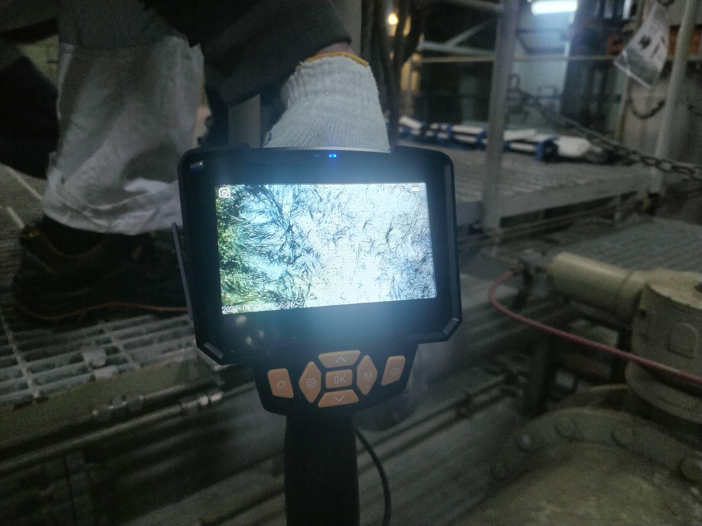 Endoscope inspection of GRE pipe internals